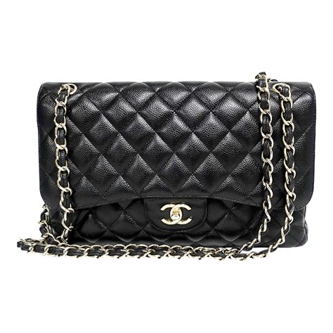 chanel classic flap jumbo caviar|Flap Bags .